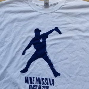 Yankees Goldenberg's Peanut Chews Mike Mussina Shirt T-Shirt White New XL